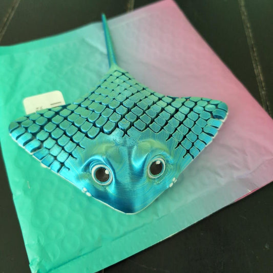3D Printed Manta Ray Fidget Toy