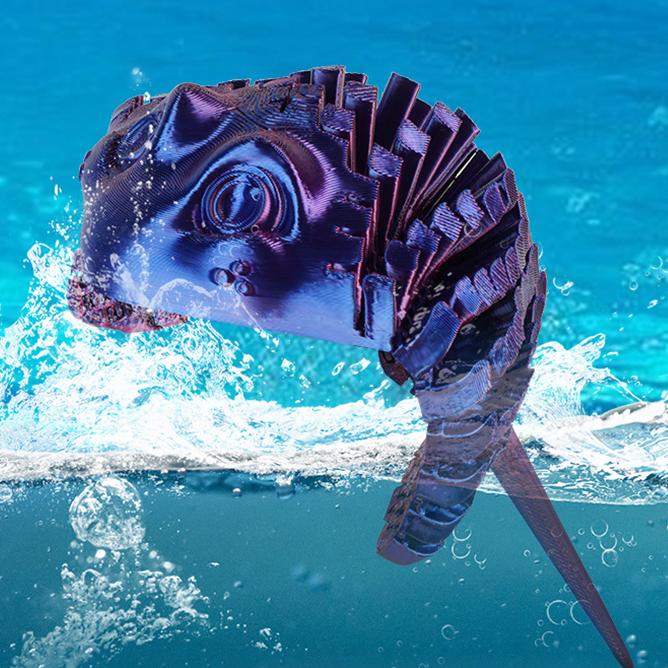 3D Printed Manta Ray Fidget Toy