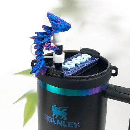 3D Printed Dragon Stanley Straw Topper
