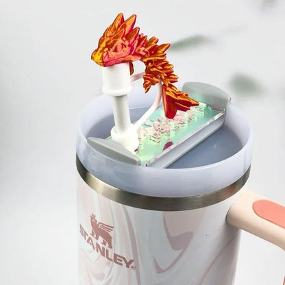 3D Printed Dragon Stanley Straw Topper