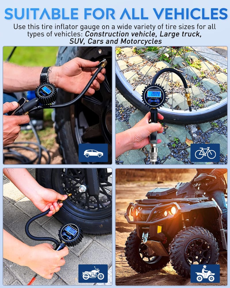 🚗Digital Tire Inflator with Pressure Gauge