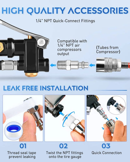 🚗Digital Tire Inflator with Pressure Gauge