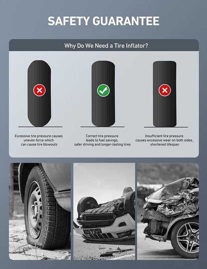 🚗Digital Tire Inflator with Pressure Gauge
