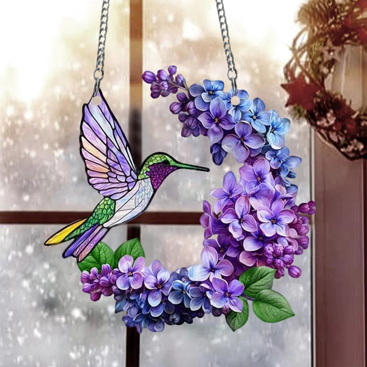 💥LAST DAY 70%OFF💥 - 💖Hummingbird Suncatcher Colorful Ornament