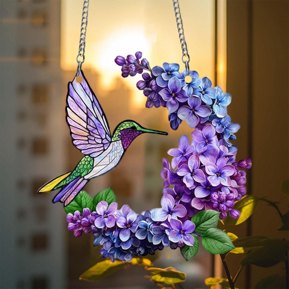💥LAST DAY 70%OFF💥 - 💖Hummingbird Suncatcher Colorful Ornament