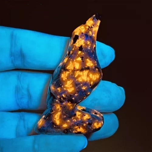 New Natural Emberlite Crow Statue Handcrafted