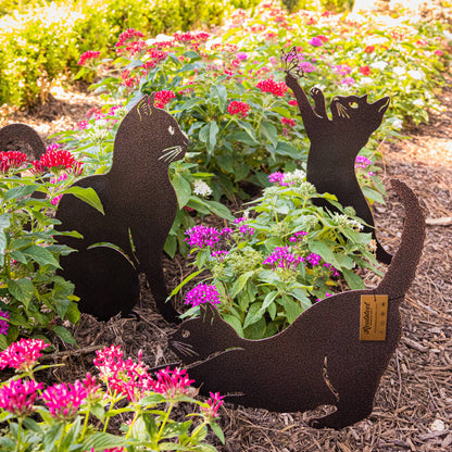 🐈‍⬛ Black Cat Silhouette Garden Decor (Set of 3)