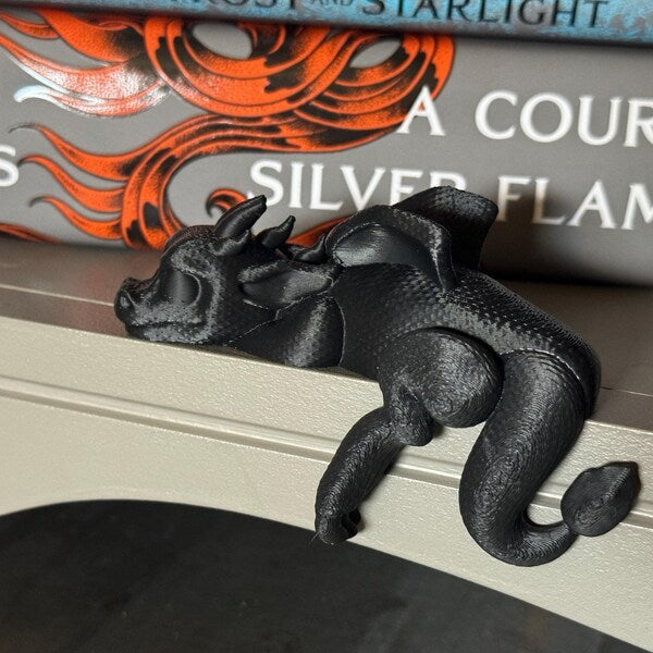🔥🔥2025 Mother's Day Gift 50% Off--📚3D Printing Sleeping Bookshelf Dragon