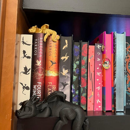 🔥🔥2025 Mother's Day Gift 50% Off--📚3D Printing Sleeping Bookshelf Dragon