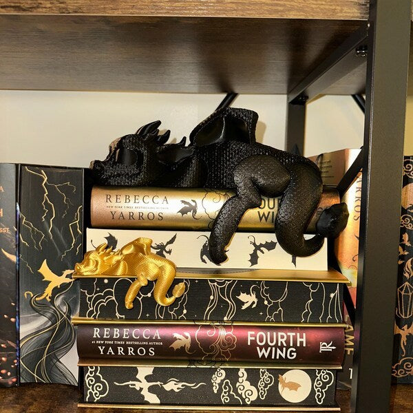 🔥🔥2025 Mother's Day Gift 50% Off--📚3D Printing Sleeping Bookshelf Dragon