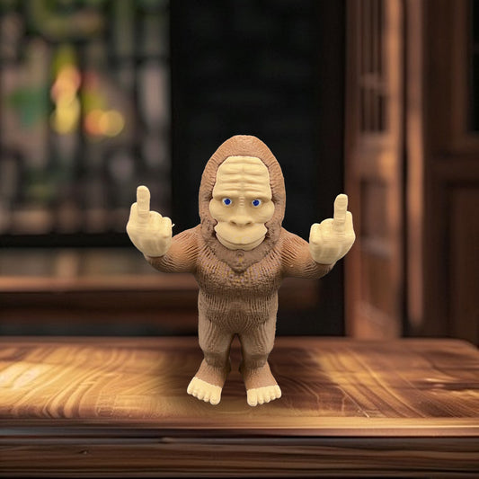 😎Funny Middle Finger Bigfoot Ornament