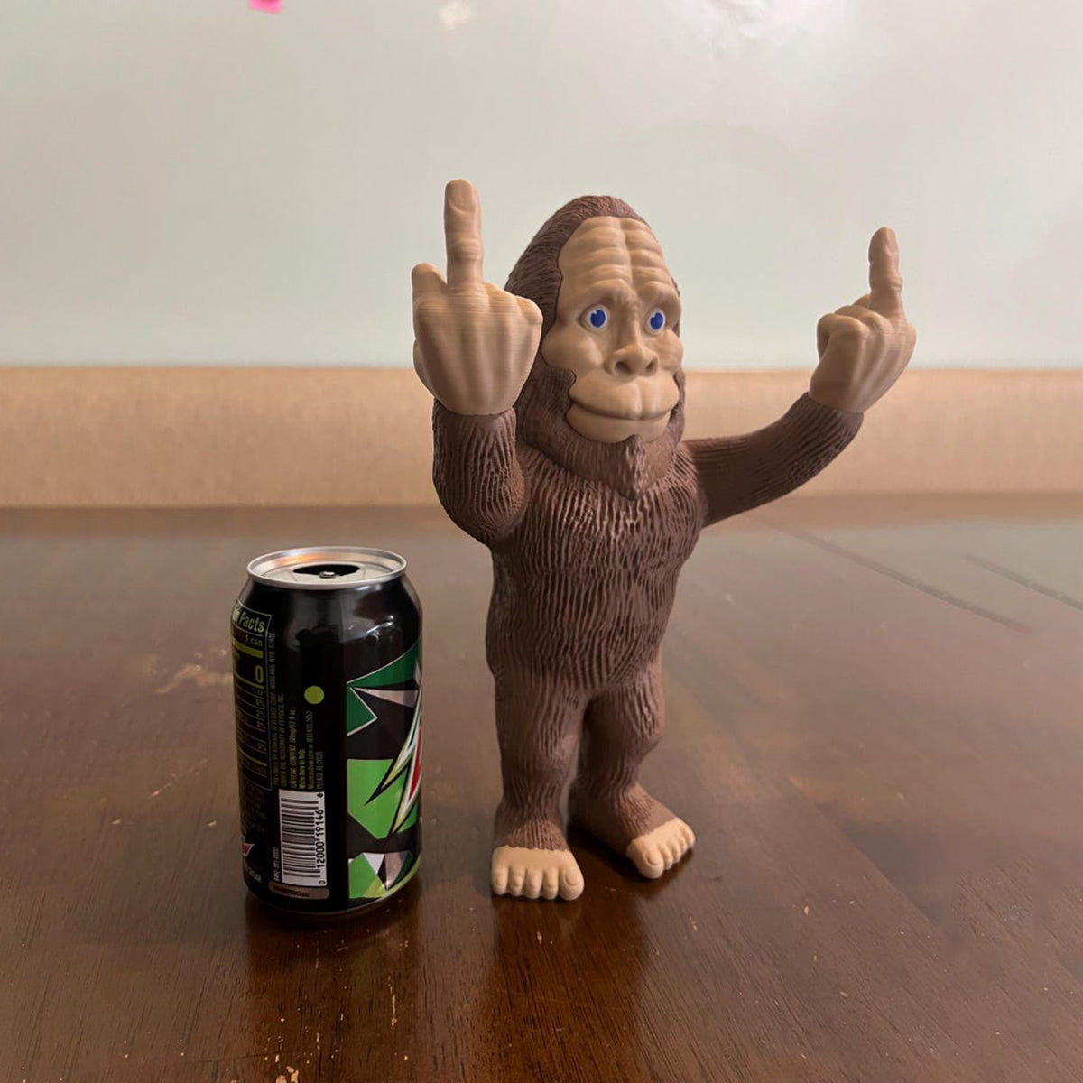 😎Funny Middle Finger Bigfoot Ornament