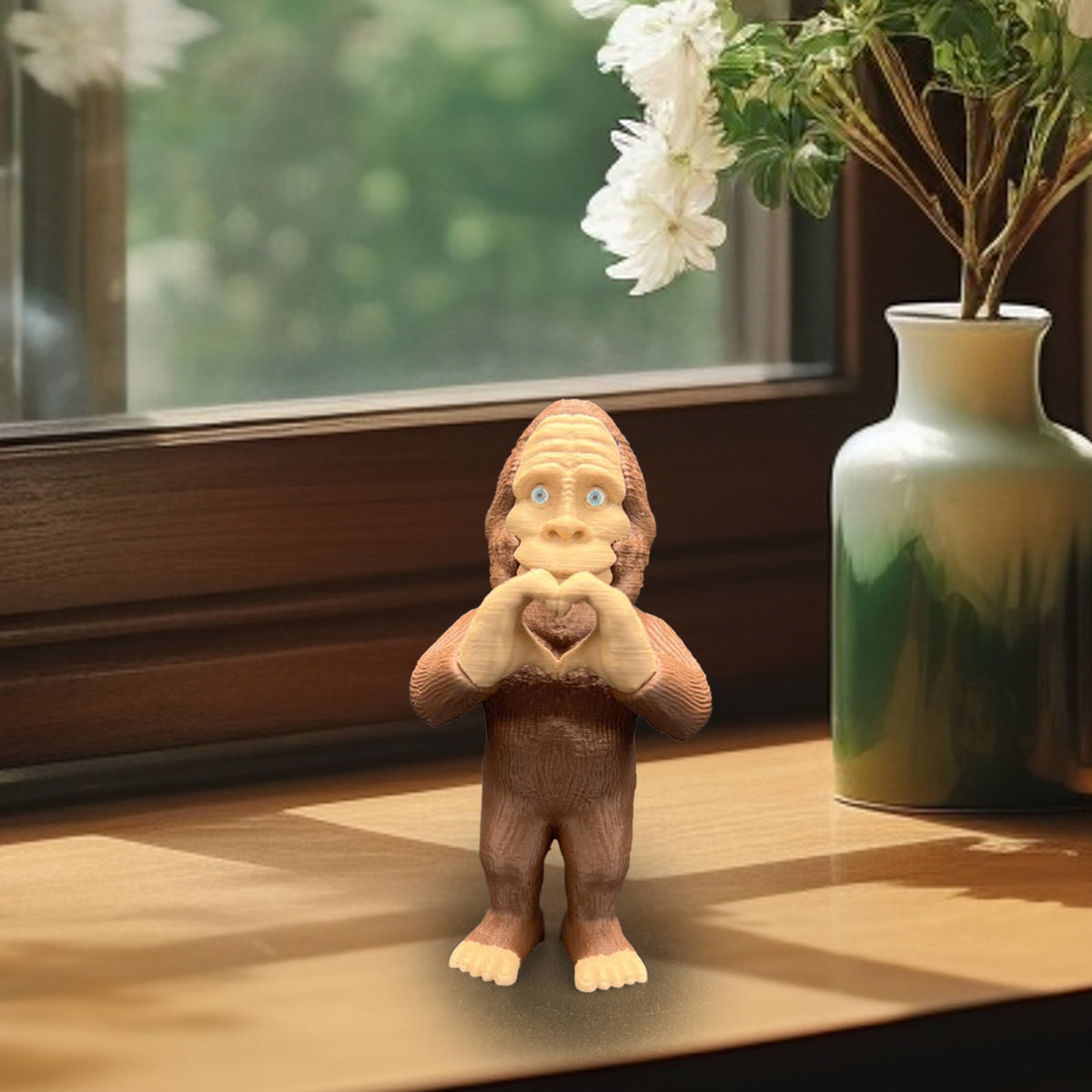 😎Funny Middle Finger Bigfoot Ornament