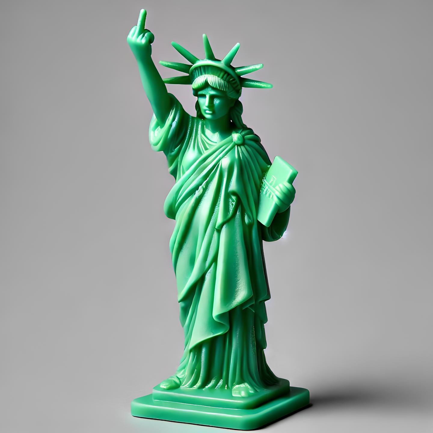 🗽Funny Middle Finger Statue Of Liberty