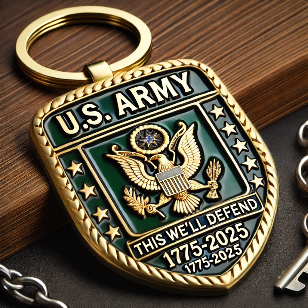 🎖️250th Anniversary Military Commemorative Keychain