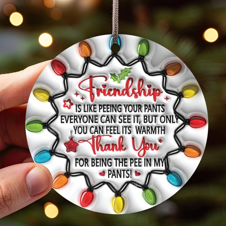 🌲2024 Christmas Gift 50% Off--Friendship Ceramic Ornament