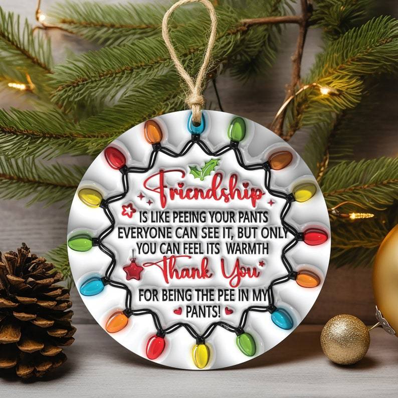🌲2024 Christmas Gift 50% Off--Friendship Ceramic Ornament