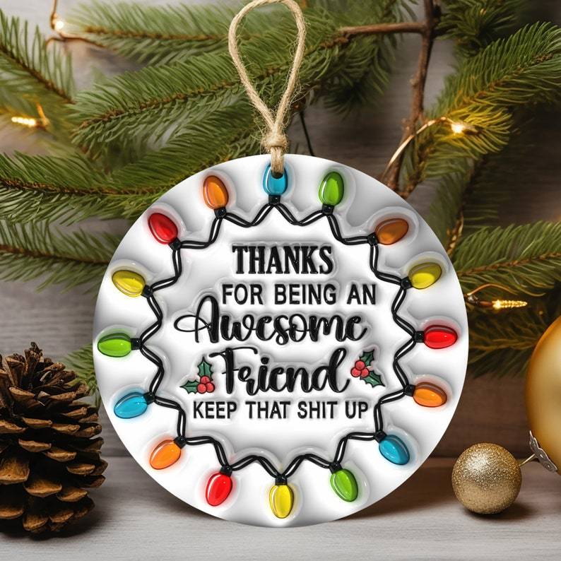 🌲2024 Christmas Gift 50% Off--Friendship Ceramic Ornament