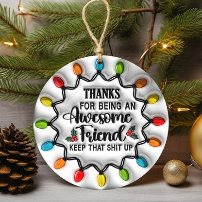 🌲2024 Christmas Gift 50% Off--Friendship Ceramic Ornament