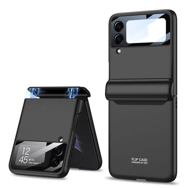 Magnetic All-included Shockproof Plastic Hard Cover For Galaxy Z Flip5 Flip4 Flip3