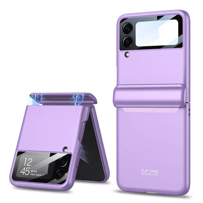 Magnetic All-included Shockproof Plastic Hard Cover For Galaxy Z Flip5 Flip4 Flip3