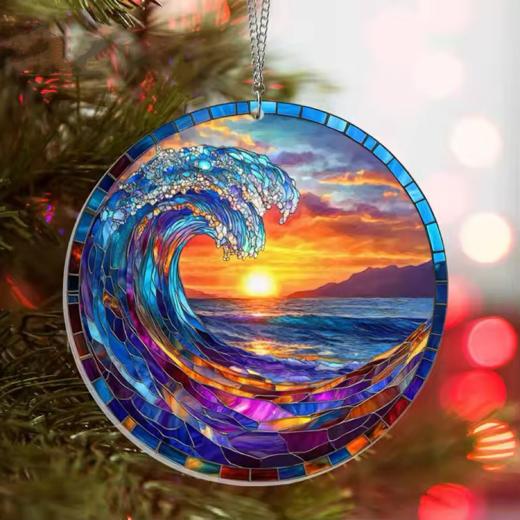 🔥🔥2025 Mother's Day Gift 50% Off--Beach Sunset Suncatcher Ornament