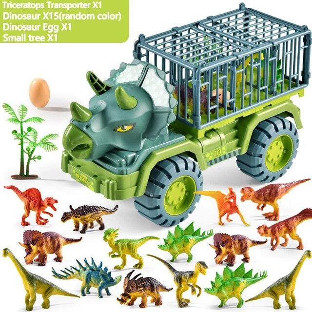 🔥Christmas super sale (Buy 1 and get a 12-piece dinosaur kit) - Dinosaur Engineering Vehicle