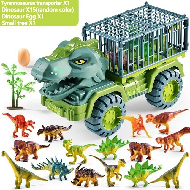 🔥Christmas super sale (Buy 1 and get a 12-piece dinosaur kit) - Dinosaur Engineering Vehicle