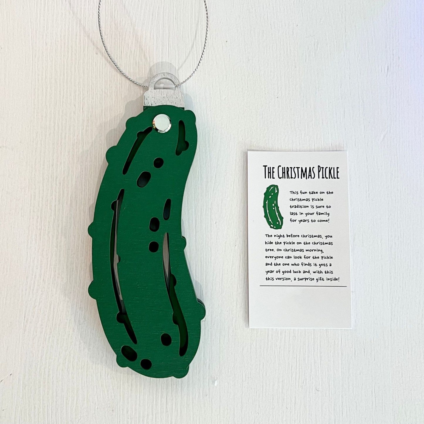 🎅2024 Christmas Gift--🥒Christmas Pickle Money Holders Gift