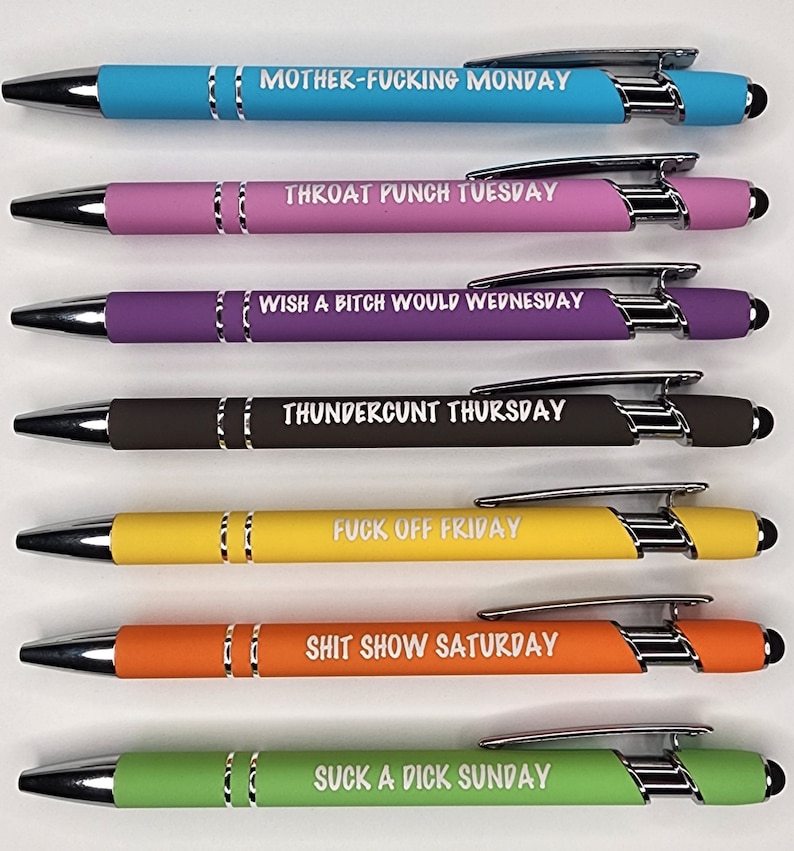 🌈Weekly Mood Ballpoint Pen Set (7 pcs)