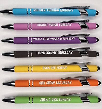 🌈Weekly Mood Ballpoint Pen Set (7 pcs)
