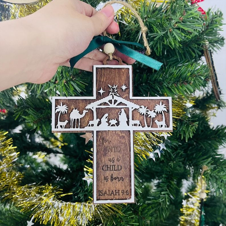 🎅2024 Christmas Gift--Cross Nativity Ornament