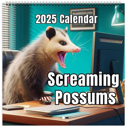 🐭2025 Funny Screaming Possums Calendar