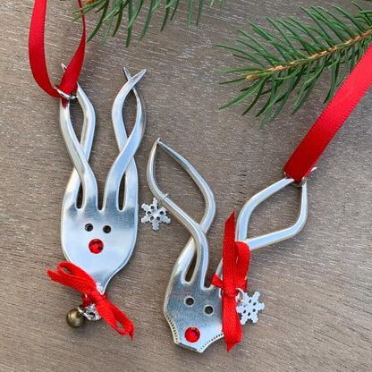 🌲2024 Christmas Gift 50% Off--Fork Reindeer Ornaments