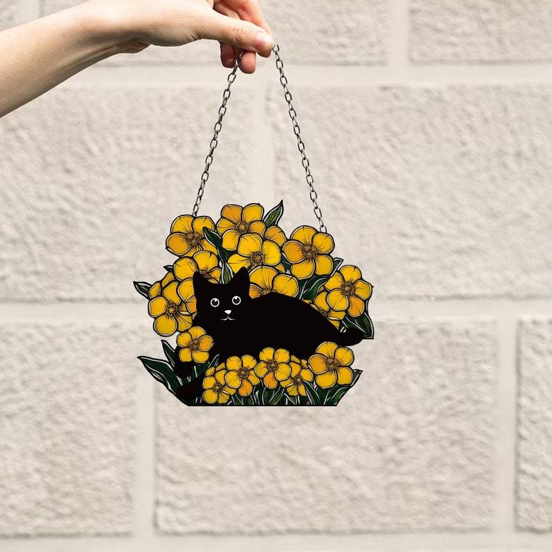 💐 Acrylic Art Flower Basket Pendant🏡