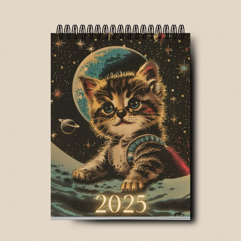 [Hot Sales]Space Cats 2025 Calendar
