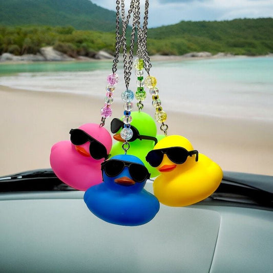 Rubber Duck Rear View Mirror Charms