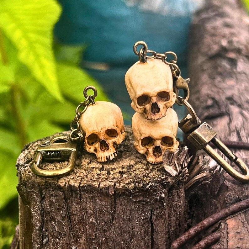 💀Painted Skull Keychain