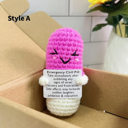 🔥Black Friday 50%OFF-💊Crochet Emotional Support Chill Pil