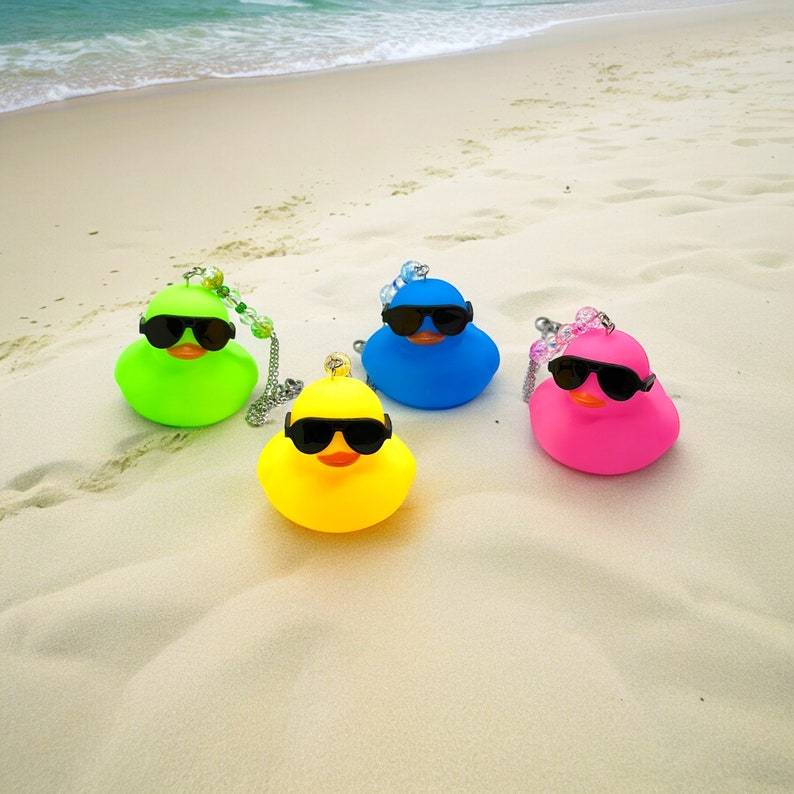 Rubber Duck Rear View Mirror Charms