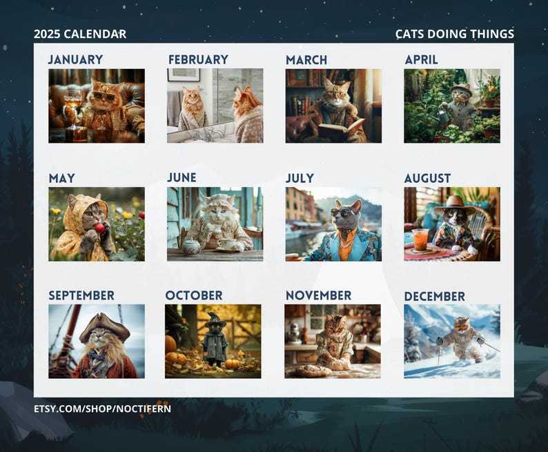 😺 Cat Lover Gift🎁——2025 Cute Cat Calendar