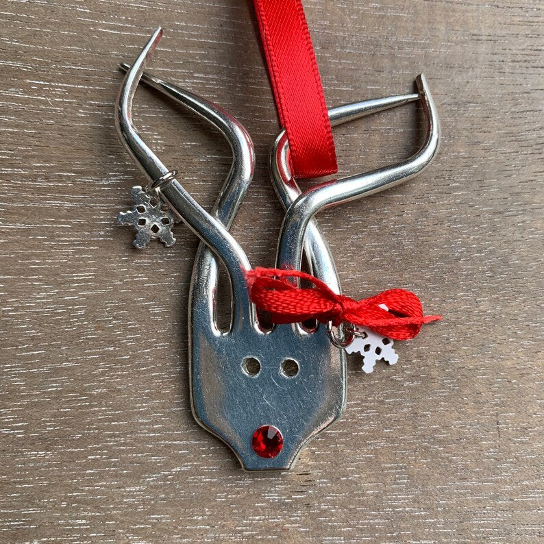 🌲2024 Christmas Gift 50% Off--Fork Reindeer Ornaments