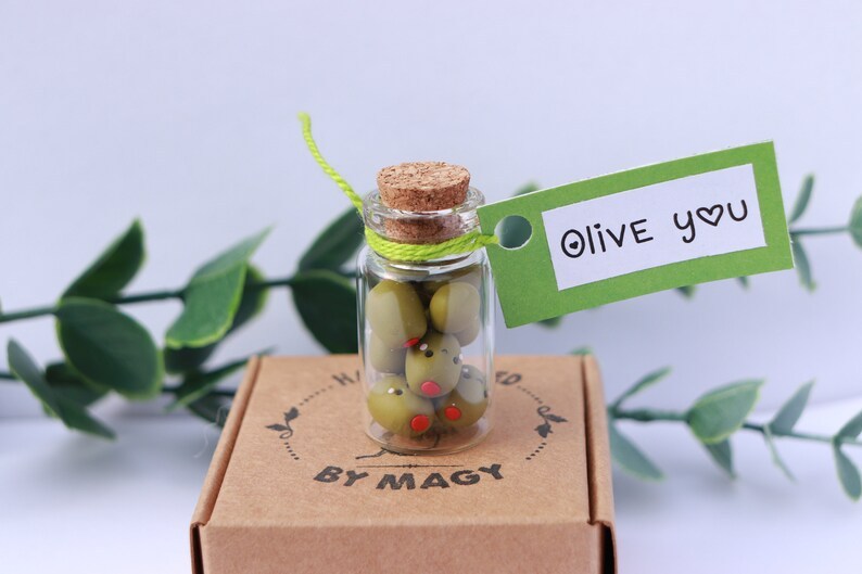 Mini Olive Bottle Anniversary Gift