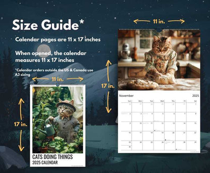😺 Cat Lover Gift🎁——2025 Cute Cat Calendar