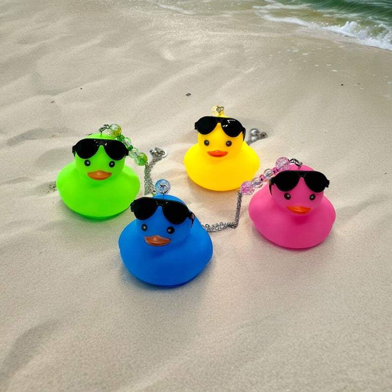 Rubber Duck Rear View Mirror Charms