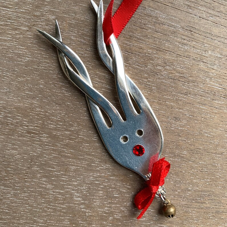 🌲2024 Christmas Gift 50% Off--Fork Reindeer Ornaments