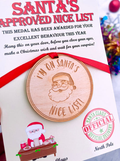 Santa's Nice List Medal – Make Christmas Eve Magical! 🎅