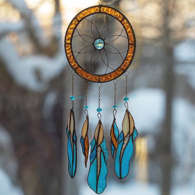 🔥🔥2025 Mother's Day Gift 50% Off--Cute Feather Dreamcatcher Suncatcher Ornament