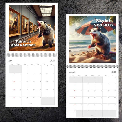 🐭2025 Funny Screaming Possums Calendar