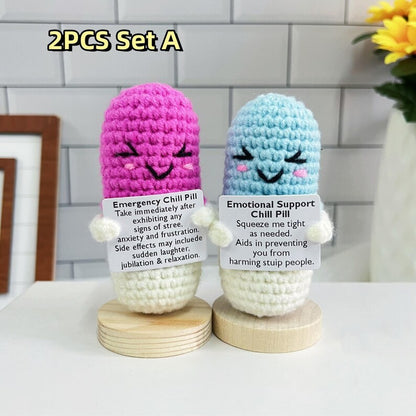 🔥Black Friday 50%OFF-💊Crochet Emotional Support Chill Pil